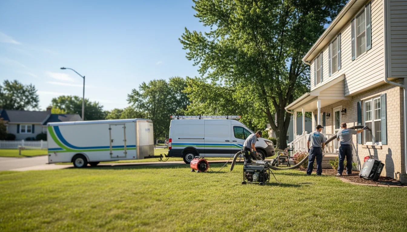 Flooded Basement Restoration And Cleanup With Repair in Van Buren, OH near me